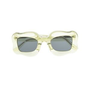 Bonsai Men's Oversized Curved-Frame Sunglasses